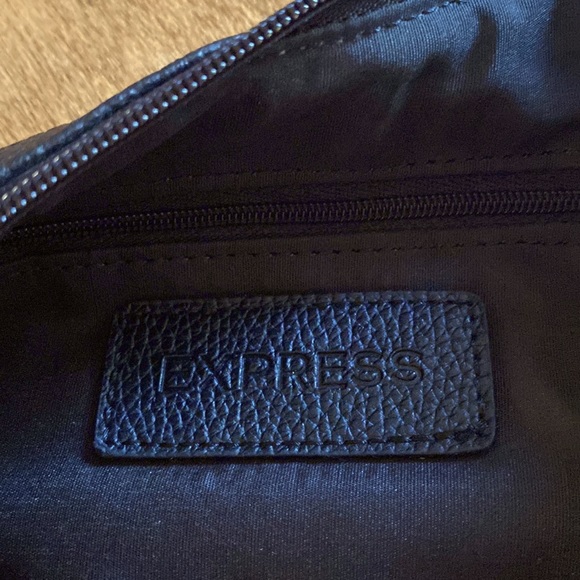 Black nylon and faux leather handbag - Picture 3 of 3